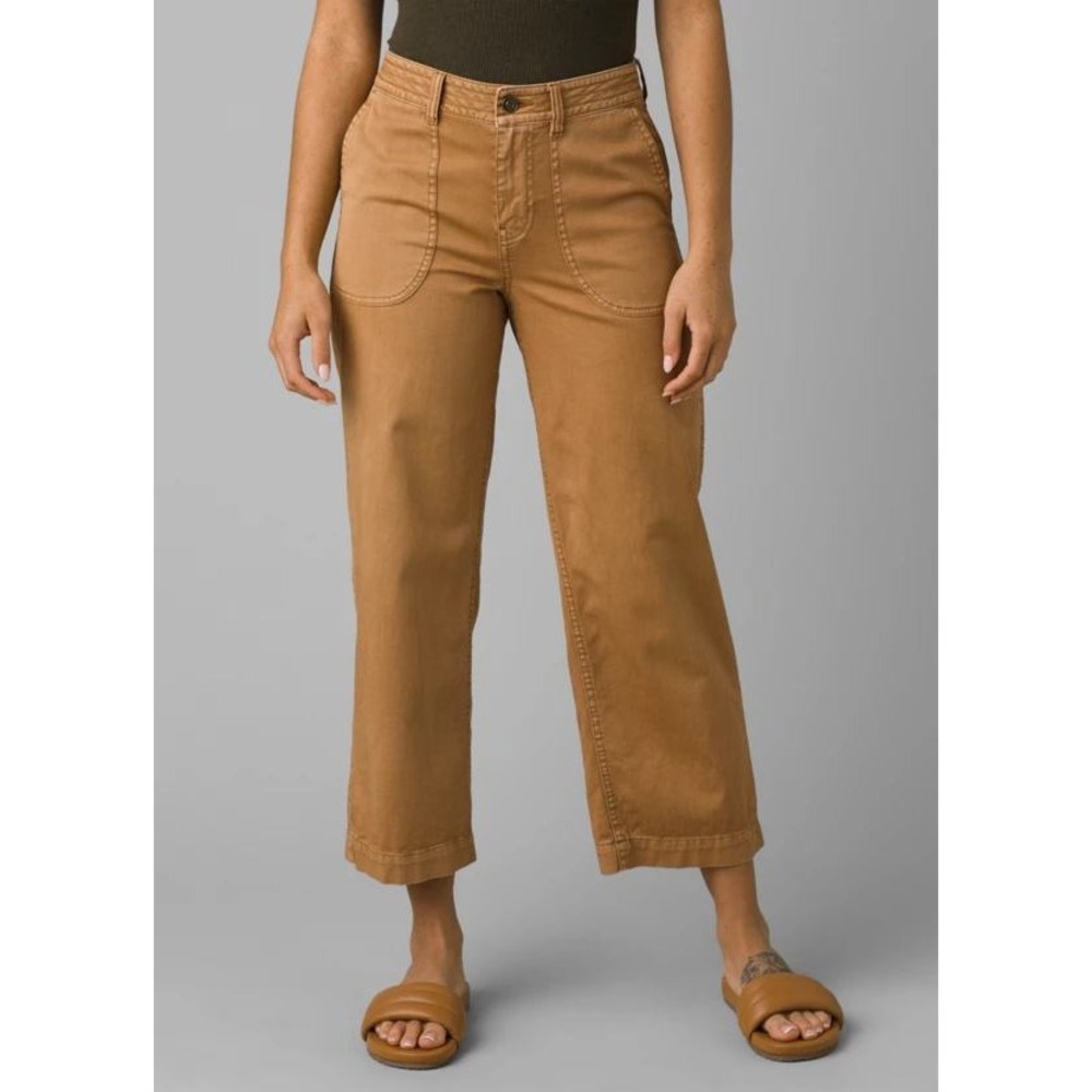 prAna Sancho Pant Organic Cotton Utility Carpenter Tan Womens 4 Cropped